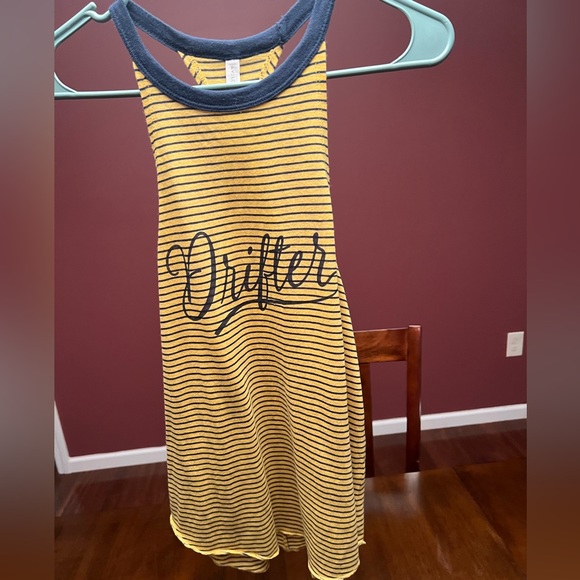 Marshalls Tops Yellow And Navy Blue Stripped Tank Top Poshmark